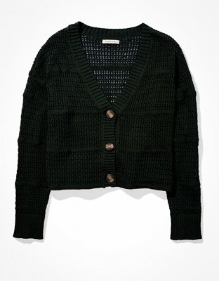 AE Cropped Knit Cardigan