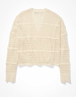 AE Cropped Knit Cardigan