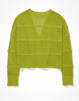 AE Cropped Knit Cardigan