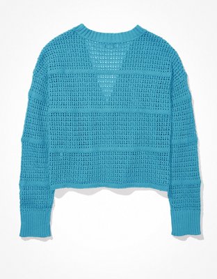 AE Cropped Knit Cardigan