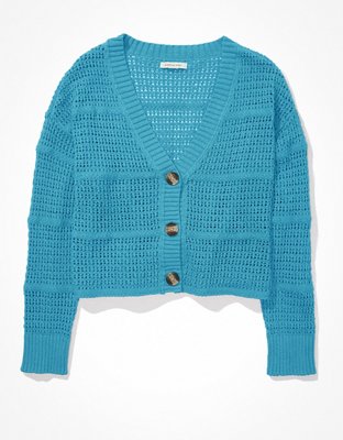 AE Cropped Knit Cardigan