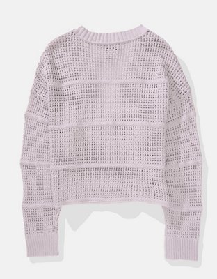 AE Cropped Knit Cardigan