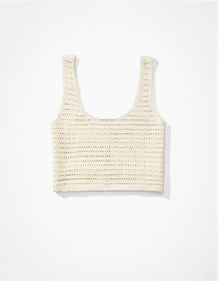 AE Cropped Knit Tank Top