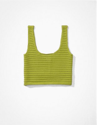AE Cropped Knit Tank Top