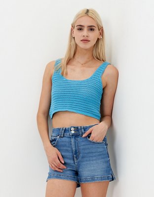 AE Cropped Knit Tank Top