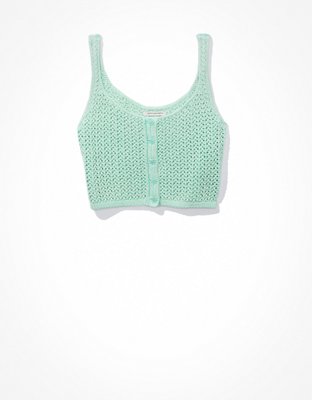 AE Button-Front Sweater Cami