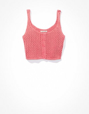 AE Button-Front Sweater Cami