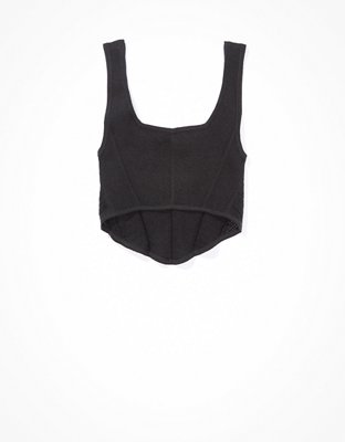 AE Cropped Sweater Tank Top
