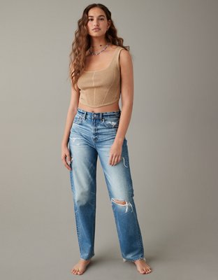 AE Cropped Sweater Tank Top