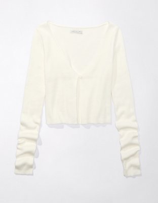 Broderie Anglaise Cropped Cardigan - Ready-to-Wear 1AB72L