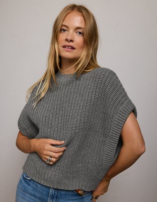 AE77 Shaker Stitch Sweater Vest