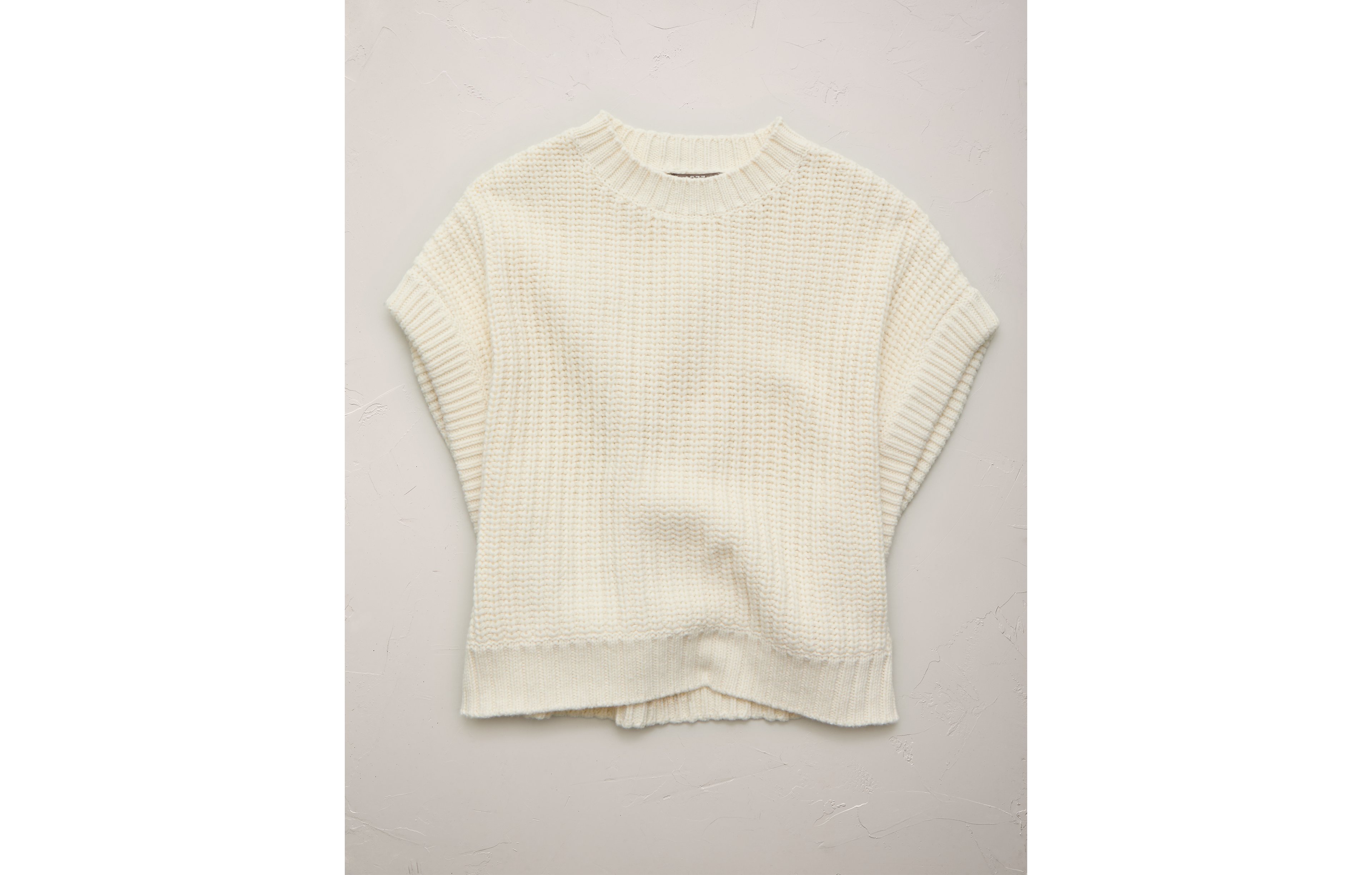 AE77 Shaker Stitch Sweater Vest