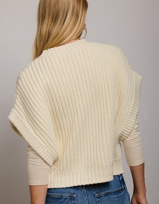 AE77 Shaker Stitch Sweater Vest