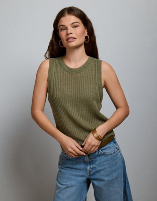 AE77 Linen Tank | American Eagle
