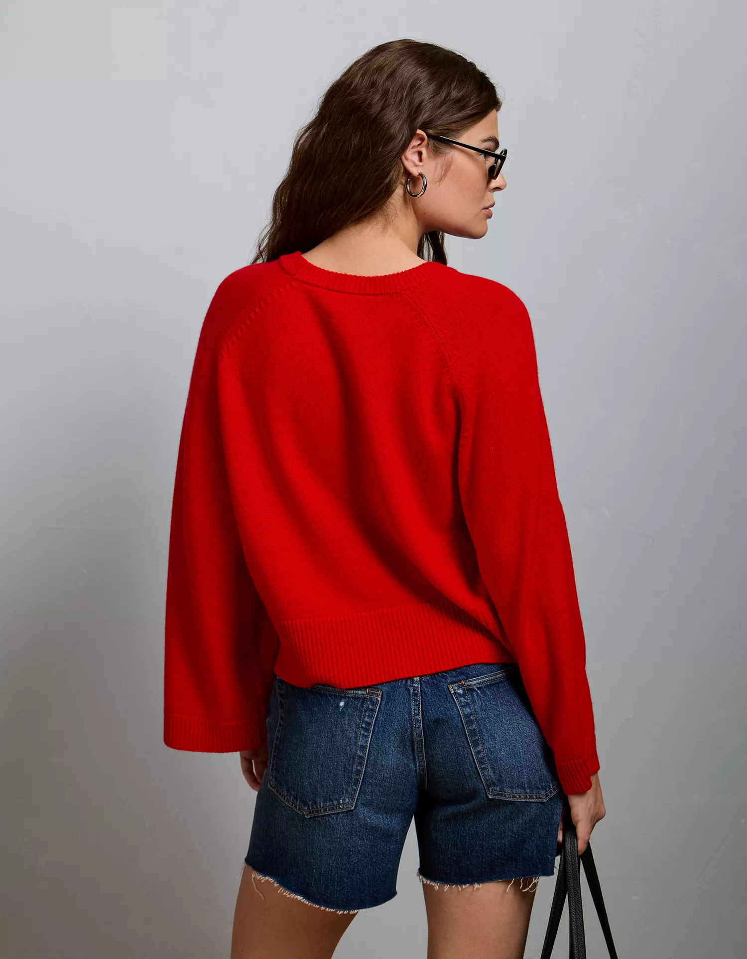 AE77 Boxy Cashmere Sweater Tee - thumbnail 2