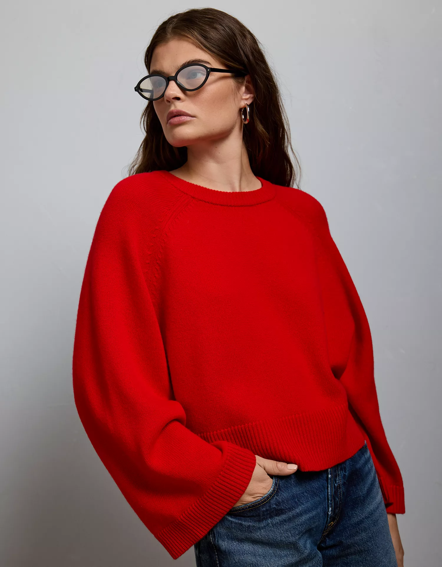 AE77 Boxy Cashmere Sweater Tee