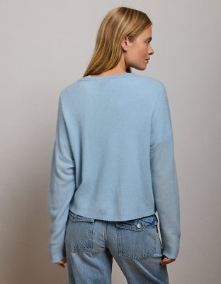 AE77 Cashmere-Blend Crew Neck Sweater