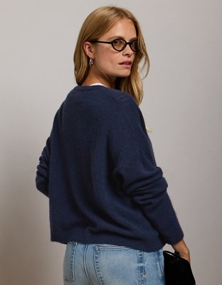 AE77 Cashmere-Blend Crew Neck Sweater