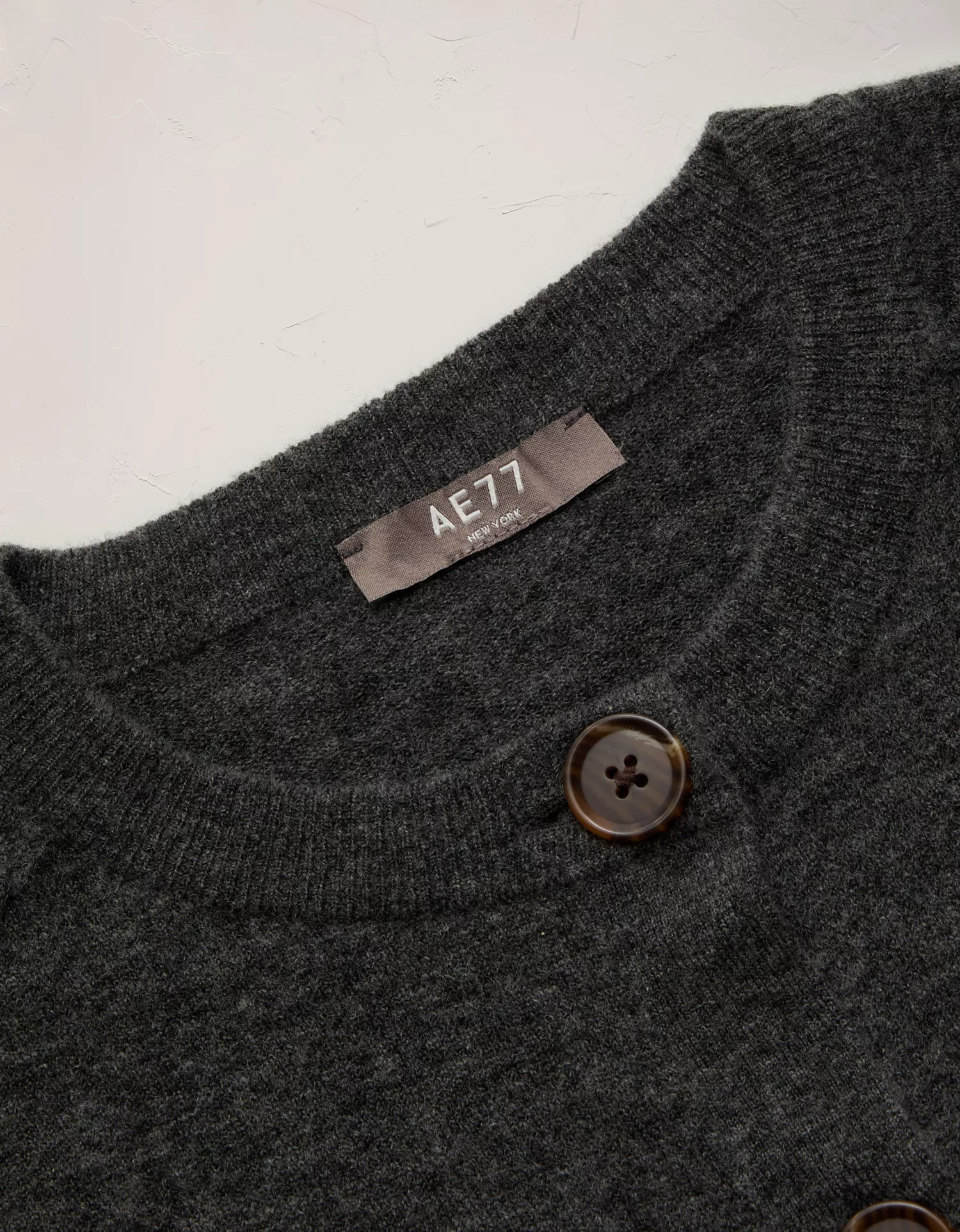 AE77 Cashmere-Blend Button-Up Cardigan Sweater - thumbnail 3