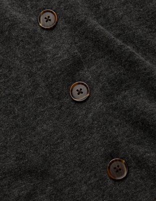 AE77 Cashmere-Blend Button-Up Cardigan Sweater