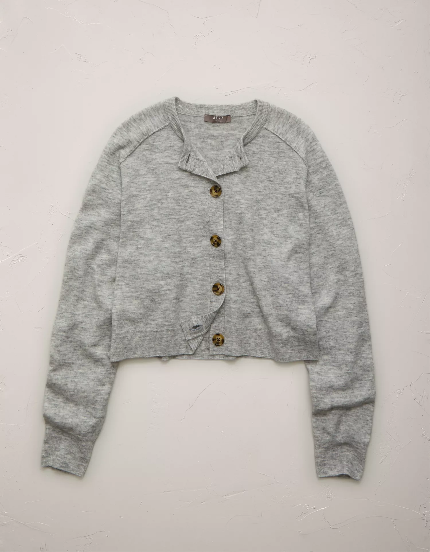 AE77 Cashmere-Blend Button-Up Cardigan Sweater - thumbnail 5