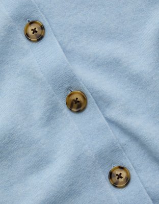 AE77 Cashmere-Blend Button-Up Cardigan Sweater