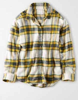 AE Ahh-Mazingly Soft Boyfriend Plaid Shirt
