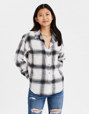 AE Plaid Button Up Shirt