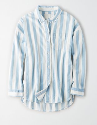AE Striped Button-Up Shirt