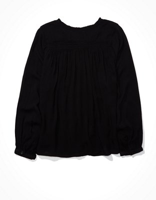 AE Ruffle Sleeve Button Up Shirt
