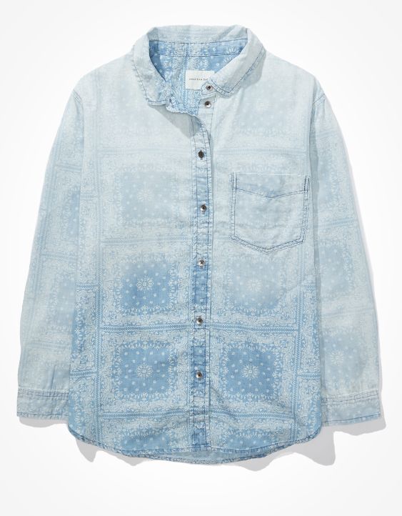 AE Oversized Button-Up Shirt