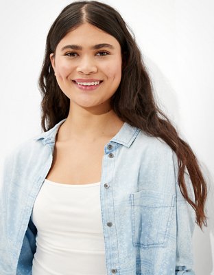 AE Oversized Button-Up Shirt