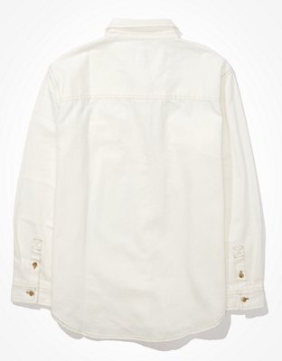 AE Oversized Denim Button-Up Shirt