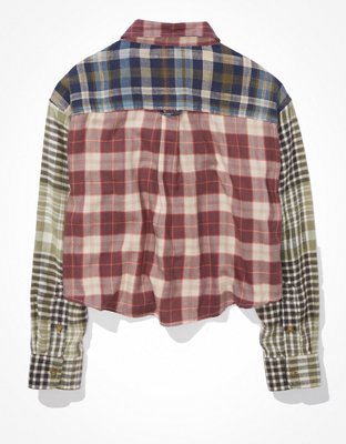 AE Cozy Cabin Cropped Flannel