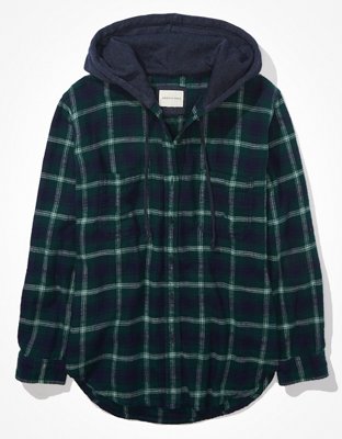 AE Cozy Cabin Oversized Hoodie Flannel