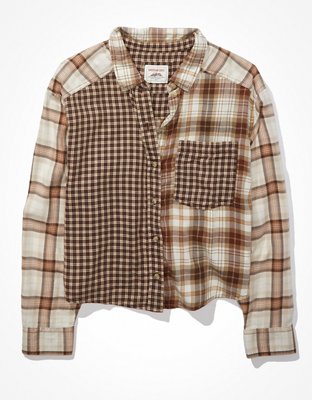 AE Cozy Cabin Cropped Flannel