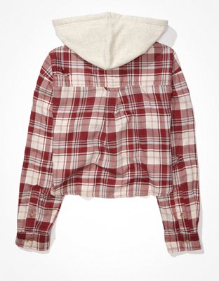 ae flannel hoodie