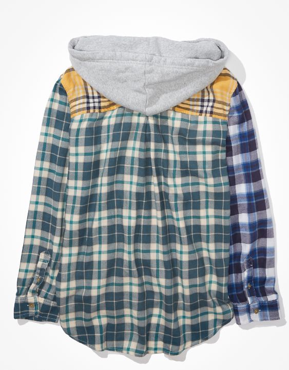 AE Cozy Cabin Flannel Hoodie