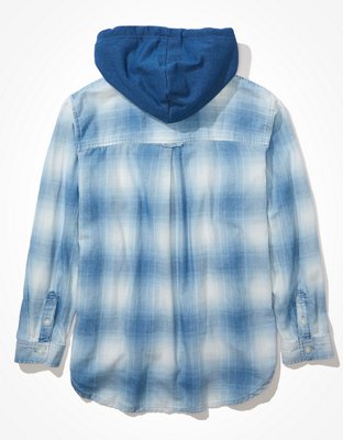 AE Cozy Cabin Flannel Hoodie