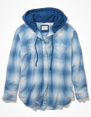 AE Cozy Cabin Flannel Hoodie