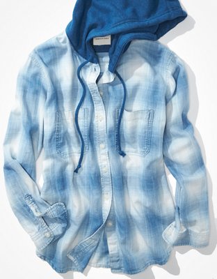 AE Cozy Cabin Flannel Hoodie