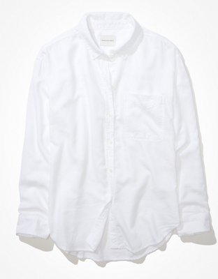 AE Oversized Oxford Button-Up Shirt