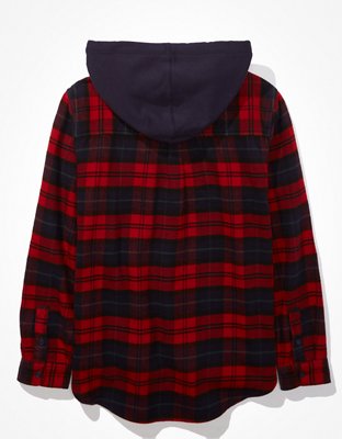AE Cozy Cabin Flannel Hoodie