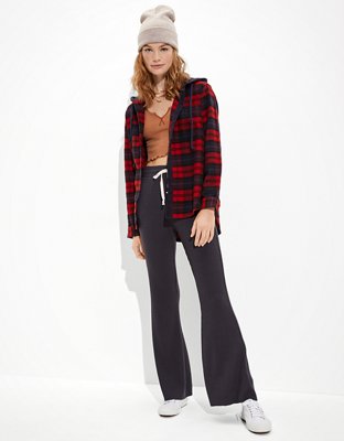 AE Cozy Cabin Flannel Hoodie