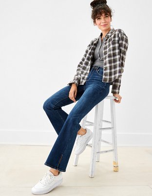 AE Cozy Cabin Cropped Flannel
