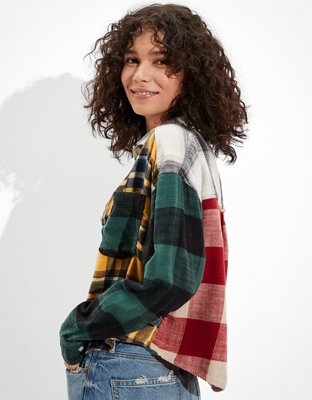AE Cozy Cabin Cropped Flannel