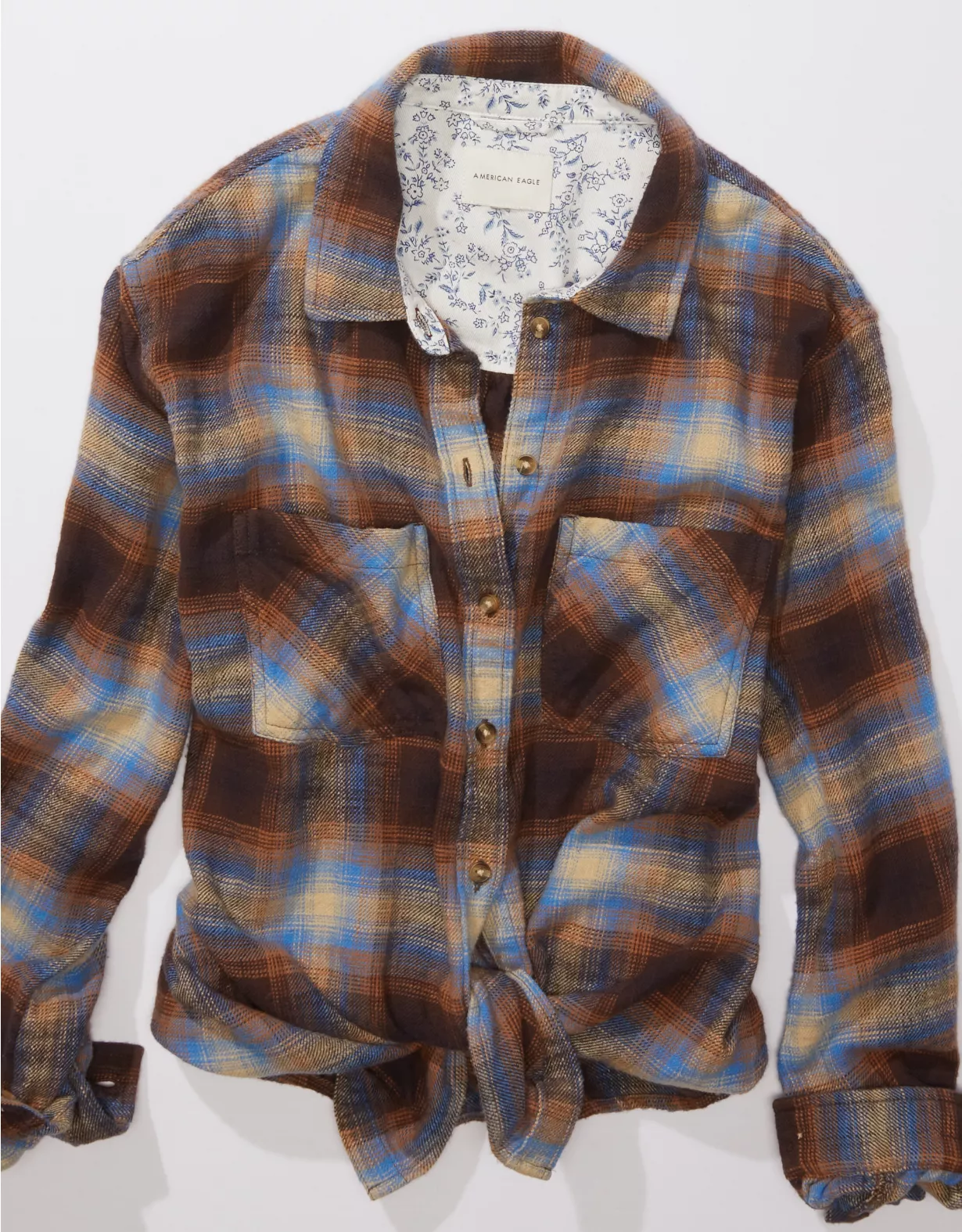 AE Oversized Flannel Shirt