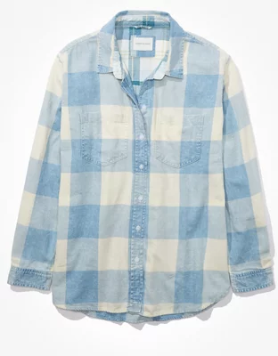 AE Oversized Flannel Shirt