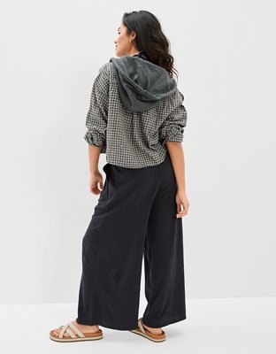 Женские худи American Eagle AE Cropped Flannel Shirt — фото 3