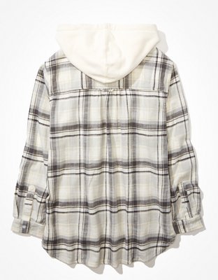 Женские худи American Eagle AE Oversized Flannel — фото 5